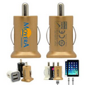 Exec Dual USB Car Charger - Gold